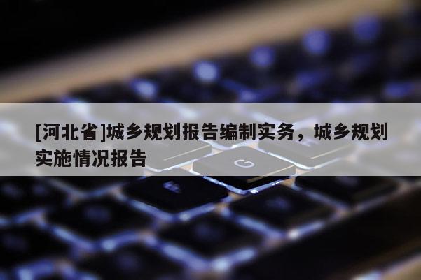 [河北省]城乡规划报告编制实务，城乡规划实施情况报告