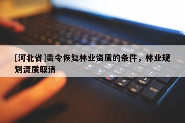 [河北省]责令恢复林业资质的条件，林业规划资质取消
