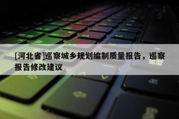 [河北省]巡察城乡规划编制质量报告，巡察报告修改建议