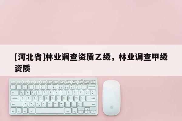 [河北省]林业调查资质乙级，林业调查甲级资质