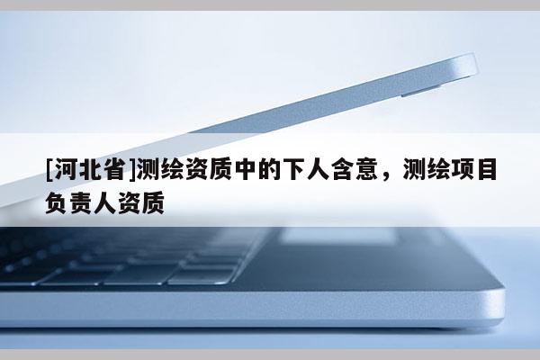 [河北省]测绘资质中的下人含意，测绘项目负责人资质