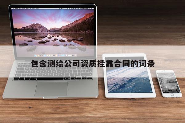 包含测绘公司资质挂靠合同的词条