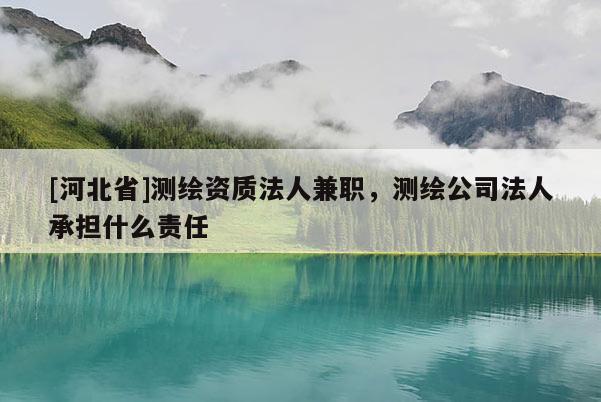 [河北省]测绘资质法人兼职，测绘公司法人承担什么责任